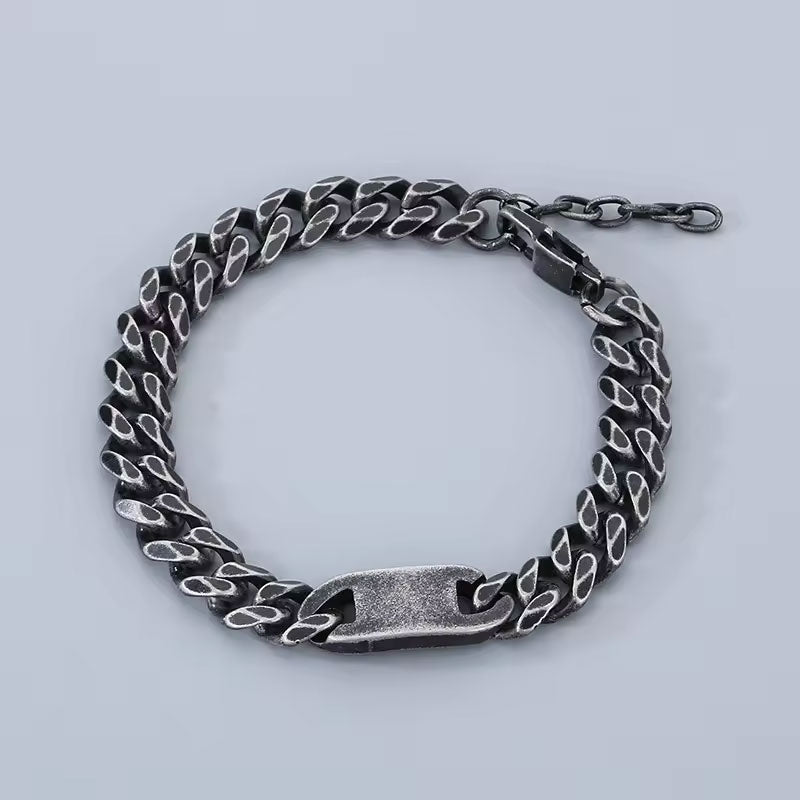 New Wholesale Custom Fashion Men Style Stainless Steel Six Side Cuban Bracelet