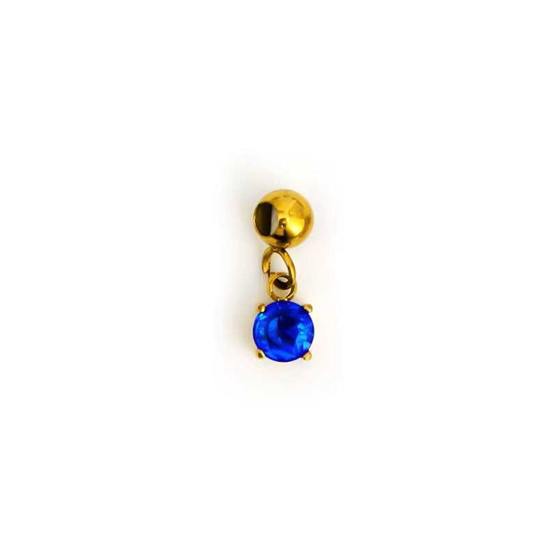 2025 New Design Wholesale Non Tarnish 18K Gold Plated Stainless Steel DIY Birth Stone Jewelry Charms