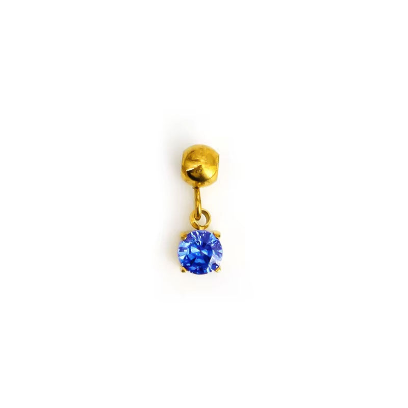 2025 New Design Wholesale Non Tarnish 18K Gold Plated Stainless Steel DIY Birth Stone Jewelry Charms