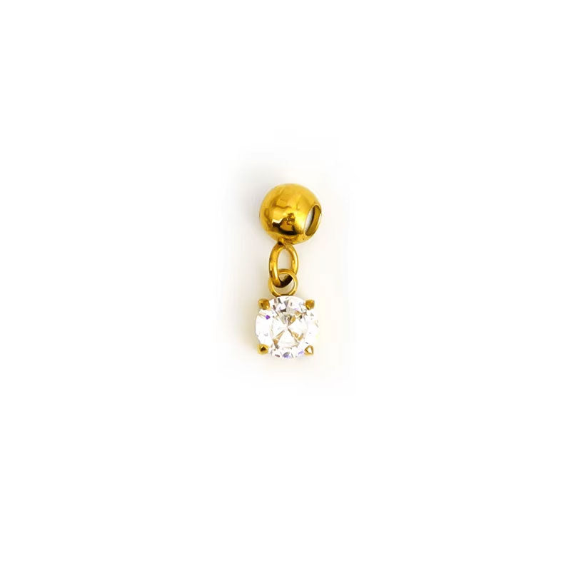 2025 New Design Wholesale Non Tarnish 18K Gold Plated Stainless Steel DIY Birth Stone Jewelry Charms