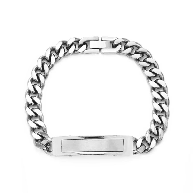 Wholesale 18K Gold Plated Anti-Allergy Stainless Steel Bracelet Tarnish-Free Waterproof Trendy Non-Tarnish Fashion Engraving