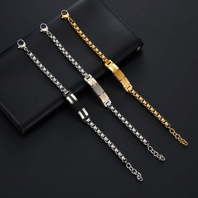 Fashion Wholesale Anti-Allergy High Polish Stainless Steel Designer Bracelet
