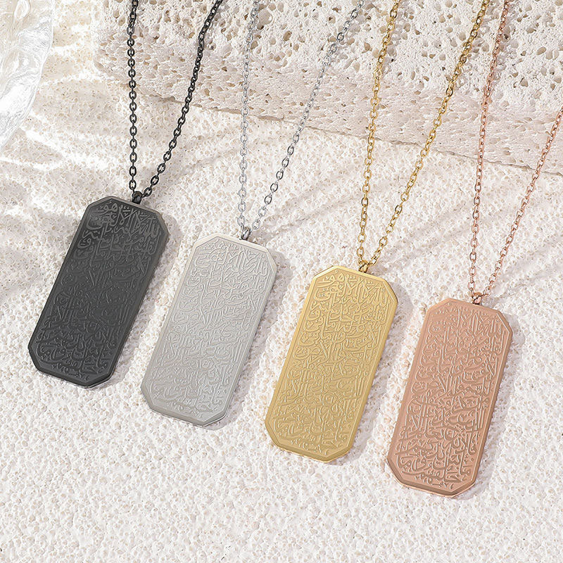 New Arrival Wholesale Customized Tarnish Free PVD Gold Plated Stainless Steel Women Pendant Necklace