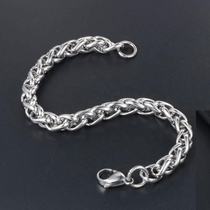 2025 Fashion Design Wholesale Anti-Allergy High Polish 304 Stainless Steel Chain Bracelet