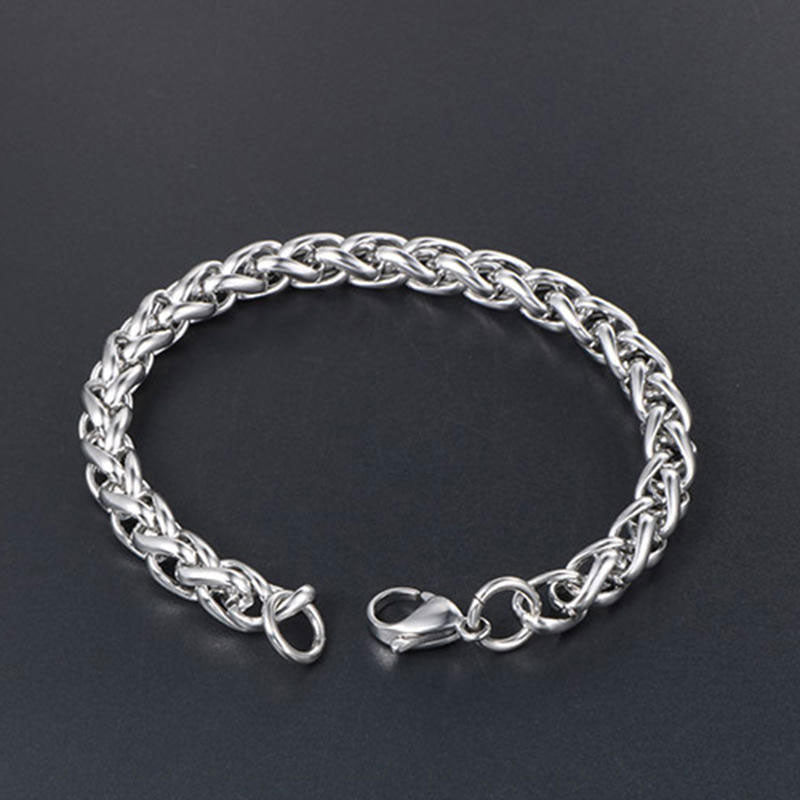 2025 Fashion Design Wholesale Anti-Allergy High Polish 304 Stainless Steel Chain Bracelet