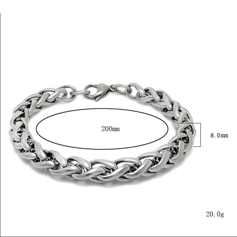 2025 Fashion Design Wholesale Anti-Allergy High Polish 304 Stainless Steel Chain Bracelet