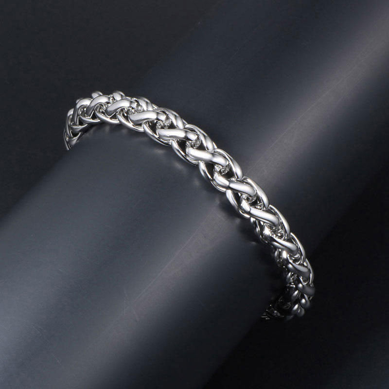 2025 Fashion Design Wholesale Anti-Allergy High Polish 304 Stainless Steel Chain Bracelet