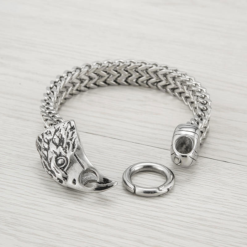 New Design Wholesale Custom Stainless Steel Eagle Fashion Chain& Link Bracelets