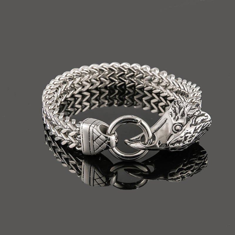 New Design Wholesale Custom Stainless Steel Eagle Fashion Chain& Link Bracelets