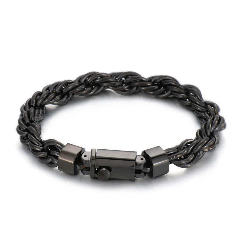 High Quality New Design Custom Stainless Steel Ice Out Rope Chain Bracelet