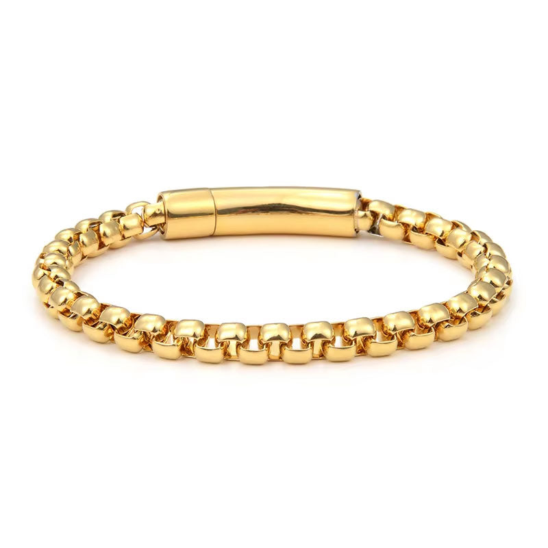 New Design Wholesale Custom Stainless Steel Hand Chain Bracelet for Men