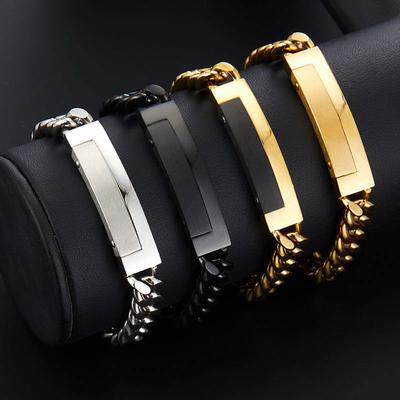 Fashion Wholesale Anti-Allergy High Polish Stainless Steel High Quality Cuban Bracelet