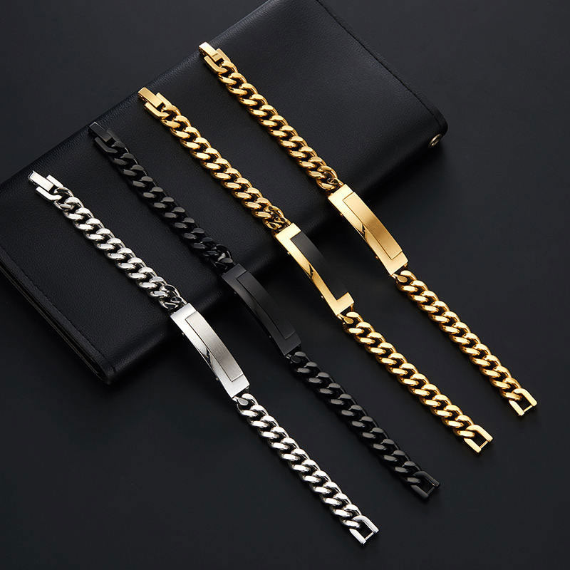 Fashion Wholesale Anti-Allergy High Polish Stainless Steel High Quality Cuban Bracelet