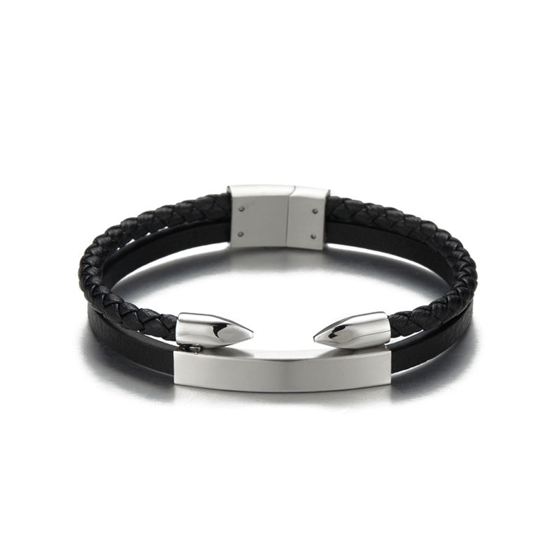 Cross-Border Woven Leather Bracelet