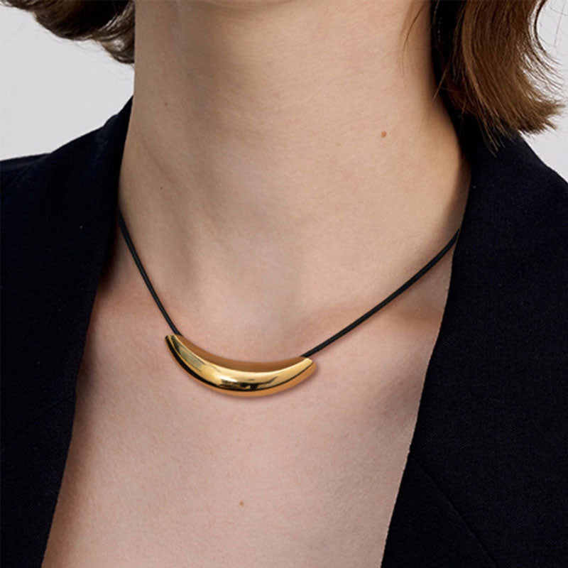 Trendy Jewelry Stainless Steel Non Tarnish PVD 18K Real Gold Plated Fine Choker Necklaces for Women Girls