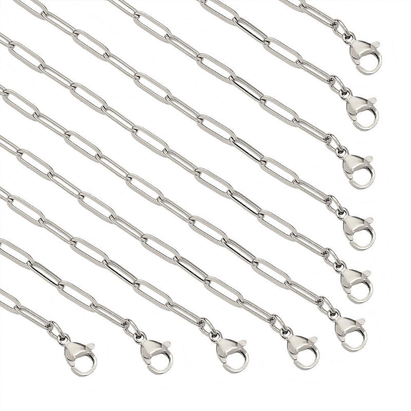 Trendy Anti Tarnish Gold Jewelry Necklace 24k Dubai Stainless Steel Chain Necklace for Women Men Girls