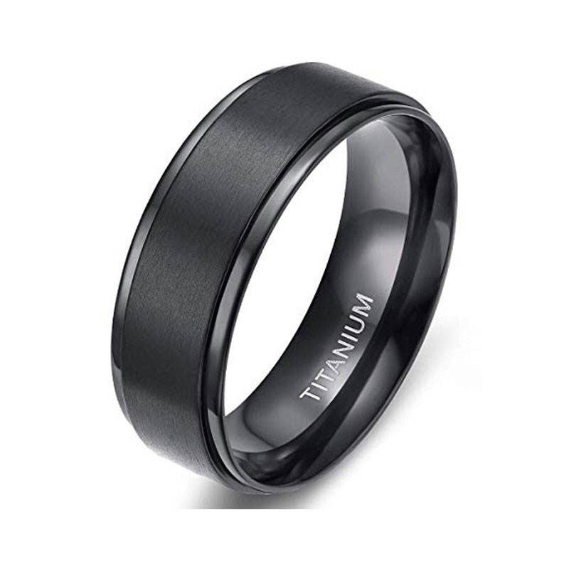 Minimalist Wholesale Custom Stainless Steel Silver Wedding Rings for Couple