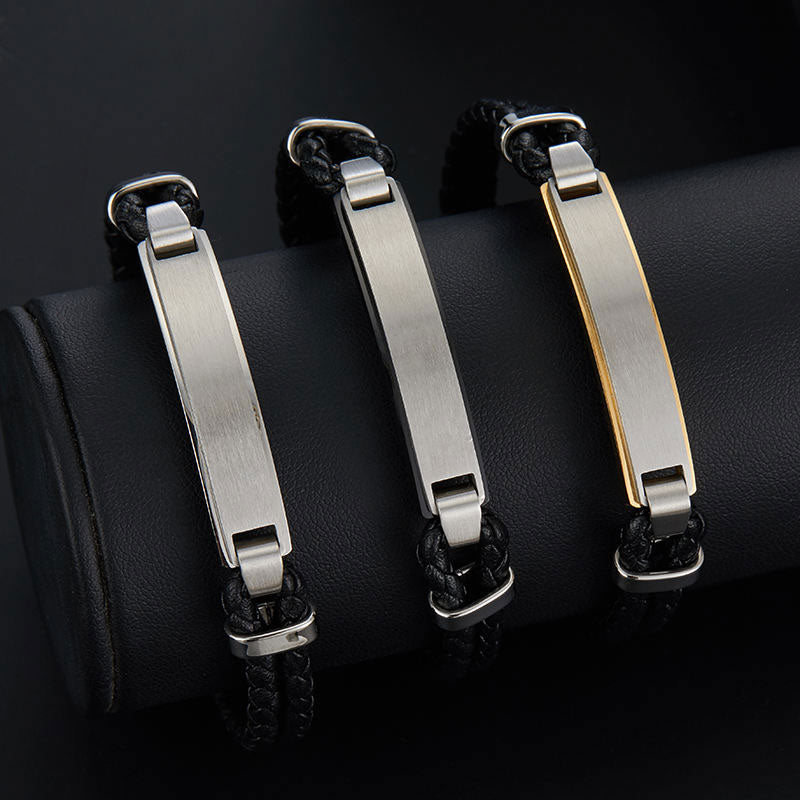 Fashion New Anti-Allergy Tarnish Free Stainless Steel Wholesale Custom Men Bracelet