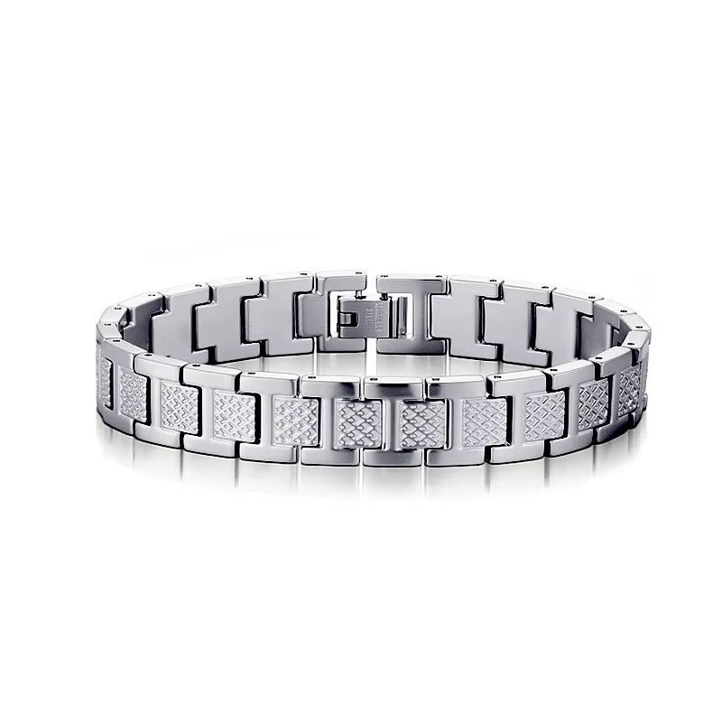 Trendy Custom Luxury Anti Tarnish Solid 14k 18k Gold Stainless Steel Braceletes for Men Women