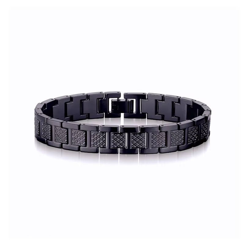 Trendy Custom Luxury Anti Tarnish Solid 14k 18k Gold Stainless Steel Braceletes for Men Women