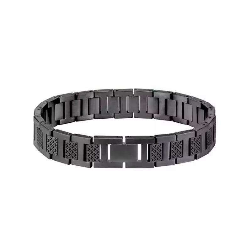Trendy Custom Luxury Anti Tarnish Solid 14k 18k Gold Stainless Steel Braceletes for Men Women