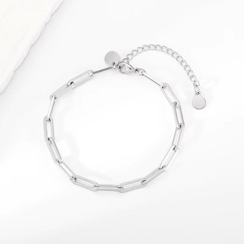 New Design Fashion Wholesale Anti-Allergy High Polish Stainless Steel Link Chain Bracelet
