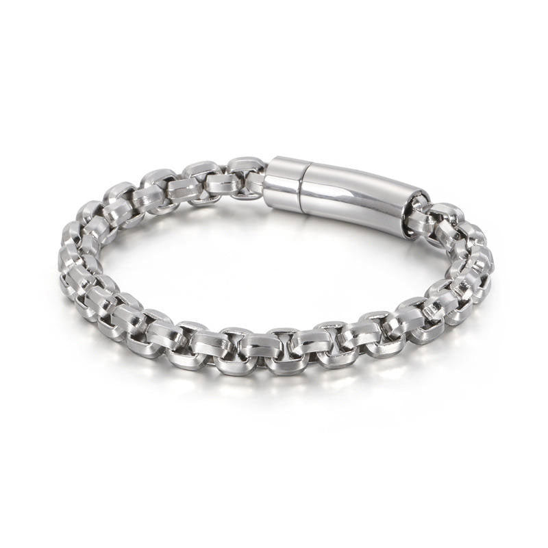 Design Wholesale Custom Anti-Allergy Vintage Stainless Steel Link Chain Bracelet