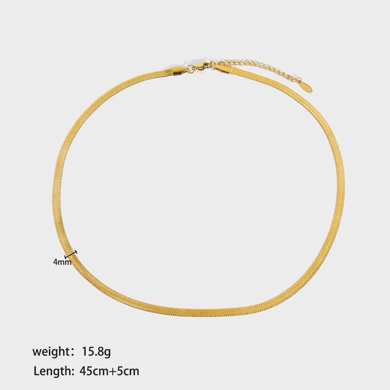 Trendy Anti Tarnish Hypoallergenic Wholesale Stainless Steel Custom 14k 18k Solid Filled Gold Chain for Women