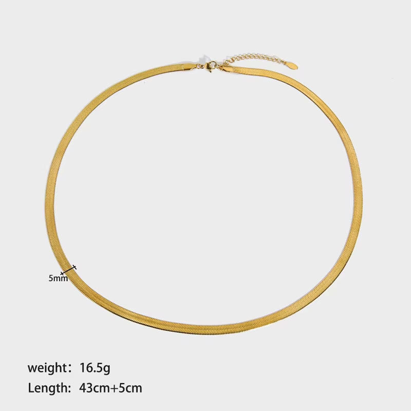 Trendy Anti Tarnish Hypoallergenic Wholesale Stainless Steel Custom 14k 18k Solid Filled Gold Chain for Women