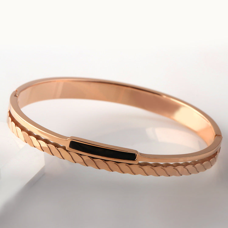 Rose Gold Titanium Steel Bracelet