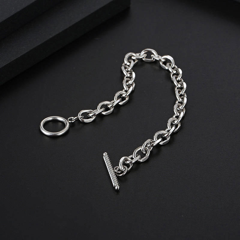 Design Wholesale Custom Anti-Allergy Vintage Stainless Steel Link Chain Bracelet