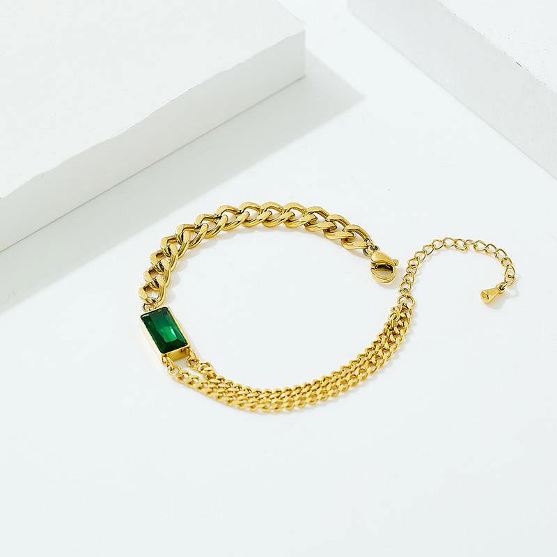 New Design Wholesale Custom Anti-Allergy High Polish PVD Gold Plated Stainless Steel Fashion Chain and Link Bracelets