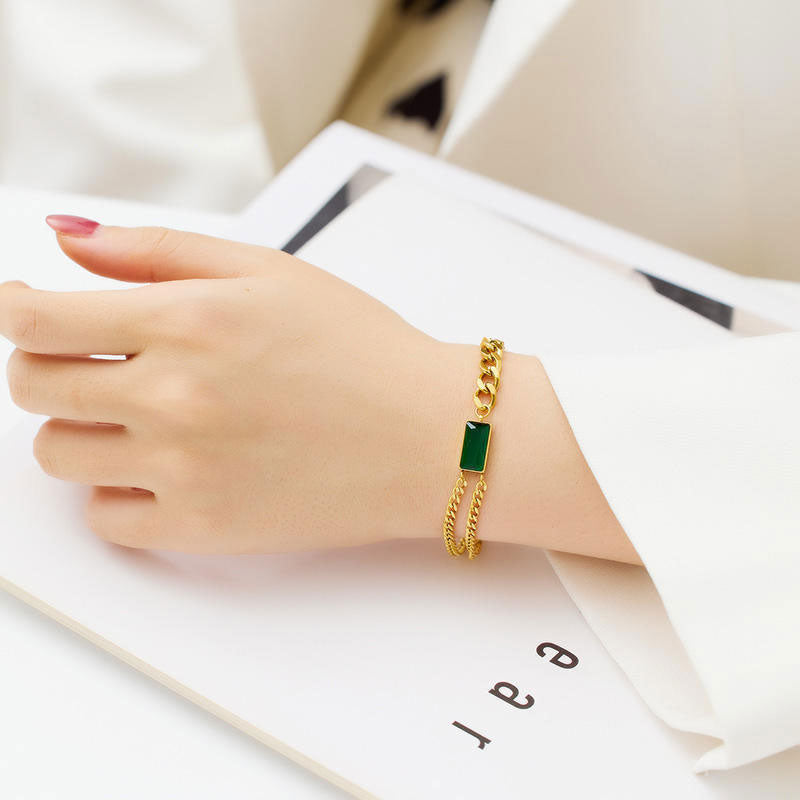 New Design Wholesale Custom Anti-Allergy High Polish PVD Gold Plated Stainless Steel Fashion Chain and Link Bracelets