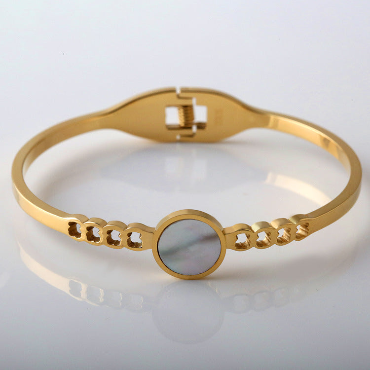 Korean Titanium Gold Bracelet