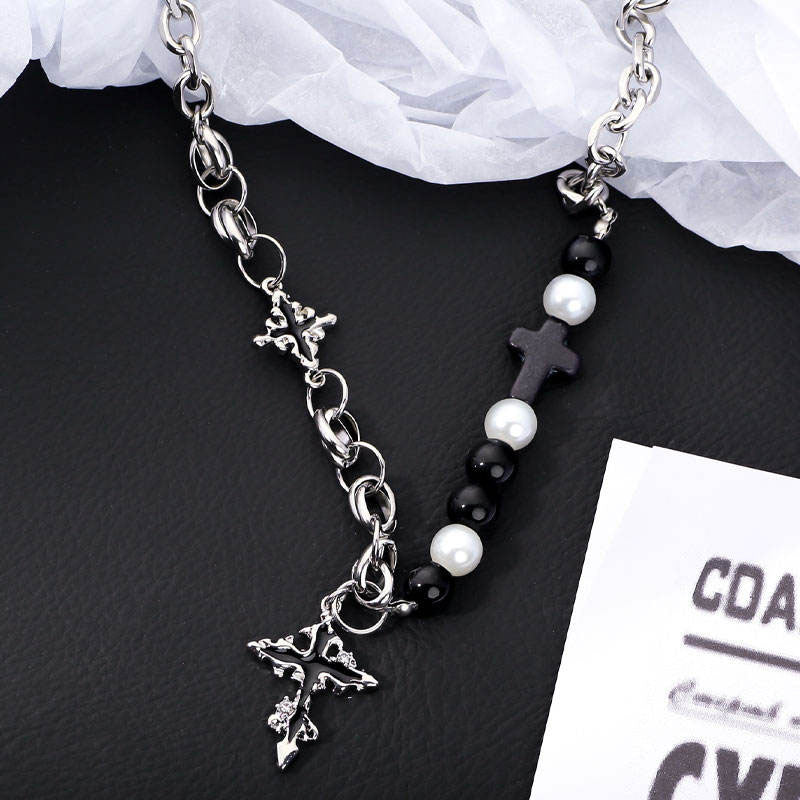 Trendy Anti Tarnish Christian Gifts Religious Dainty Stainless Steel Cross Pendant Necklace for Women Men Girls
