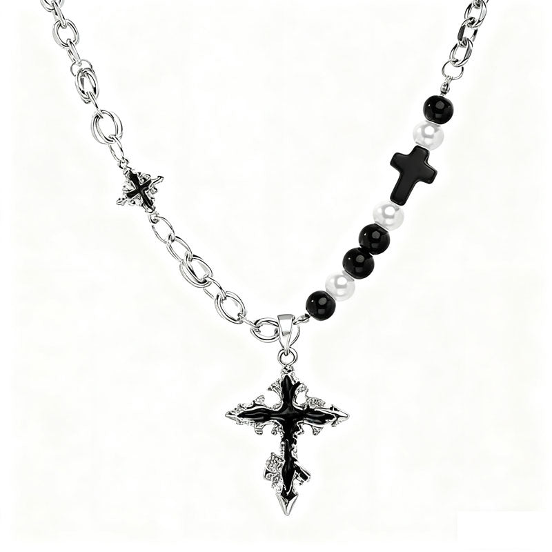 Trendy Anti Tarnish Christian Gifts Religious Dainty Stainless Steel Cross Pendant Necklace for Women Men Girls