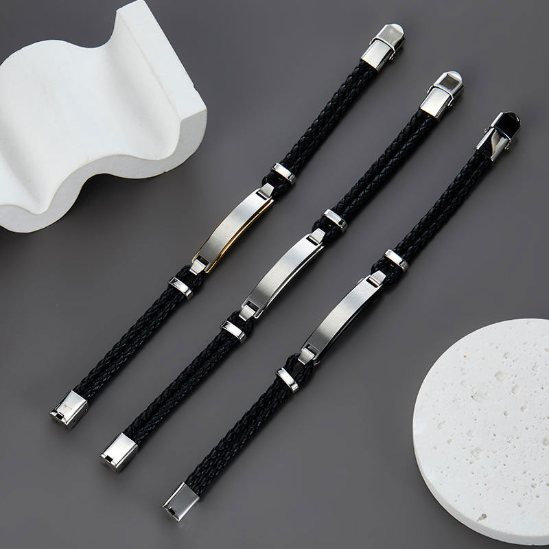 Fashion New Anti-Allergy Tarnish Free Stainless Steel Wholesale Custom Men Bracelet