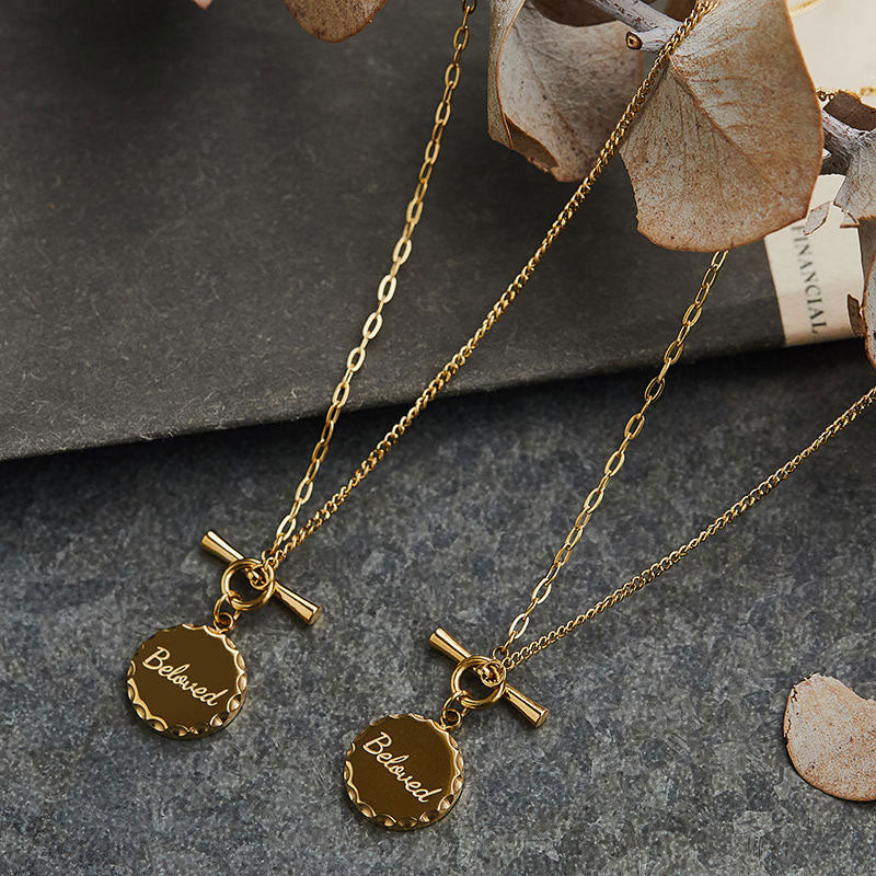 Big Popularity Simple Fade-Resistant Fine Jewelry Necklaces Stainless Steel Custom Name Fashion Pendant Necklaces for Women