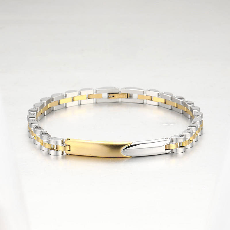Jewelry High Quality Fade Resistant Durable Gold Plate Sliver Plate Chucky Fashion Bangle Bracelet Jewelry for Women/Men's