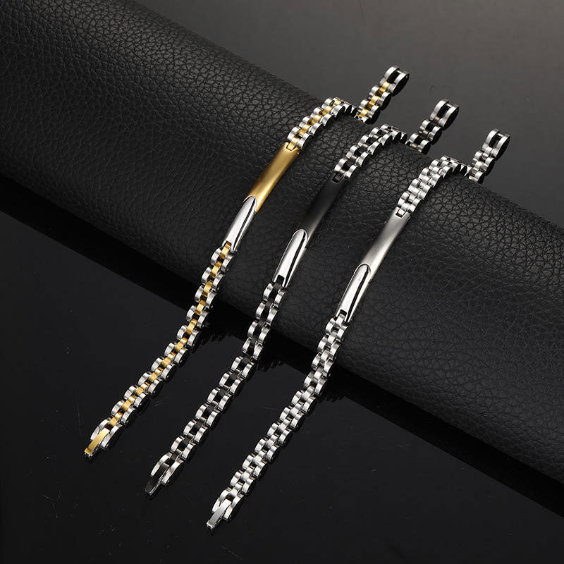 Jewelry High Quality Fade Resistant Durable Gold Plate Sliver Plate Chucky Fashion Bangle Bracelet Jewelry for Women/Men's