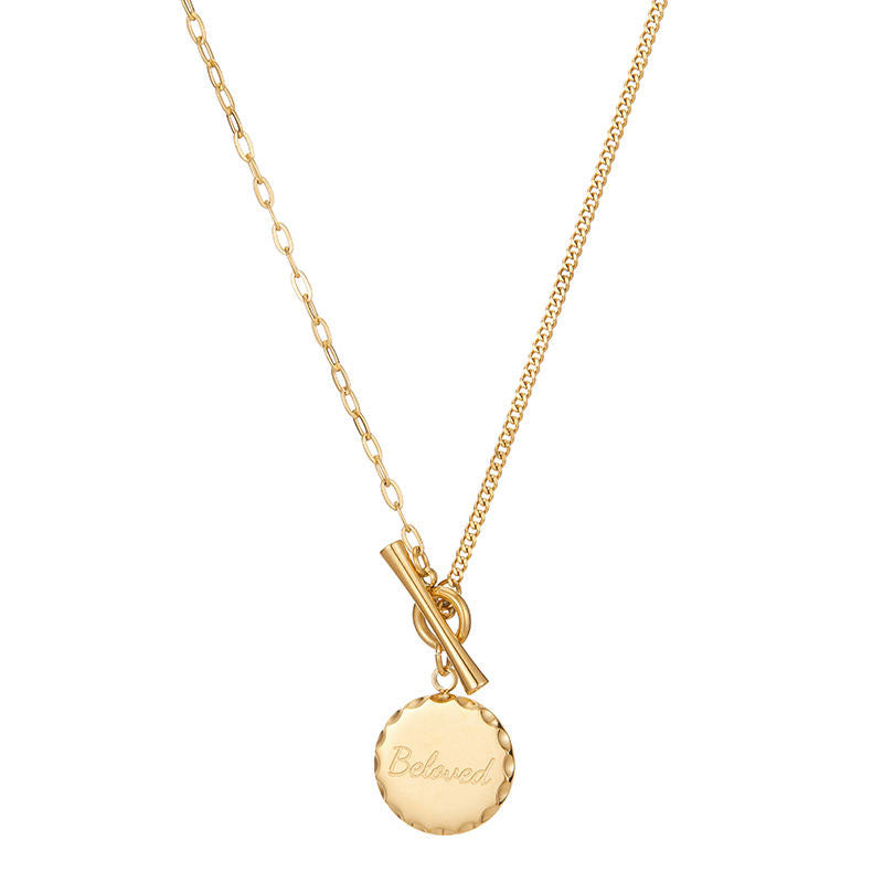 Big Popularity Simple Fade-Resistant Fine Jewelry Necklaces Stainless Steel Custom Name Fashion Pendant Necklaces for Women