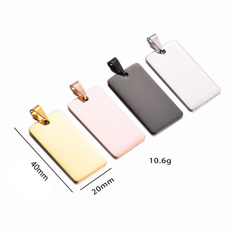 New Arrival Wholesale Customized Tarnish Free Stainless Steel Blank Necklace for Engraving