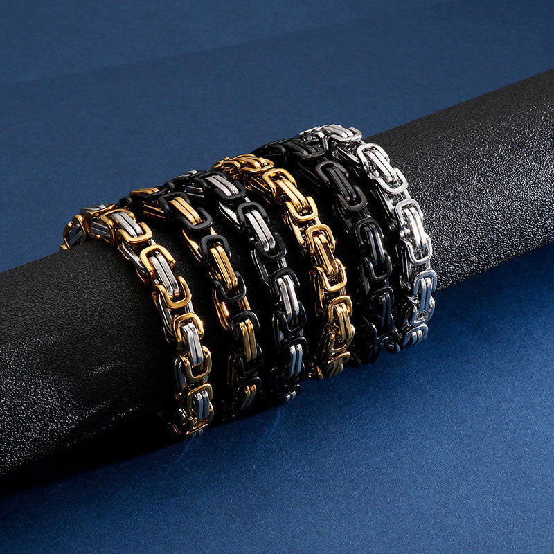 High Quality New Design Wholesale Custom Stainless Steel Handmade Chain Bracelets