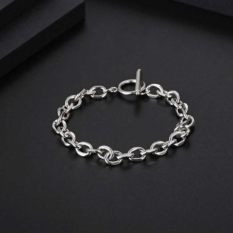 New Design Wholesale Custom Anti-Allergy High Polish Luxury Men Stainless Steel Bracelet