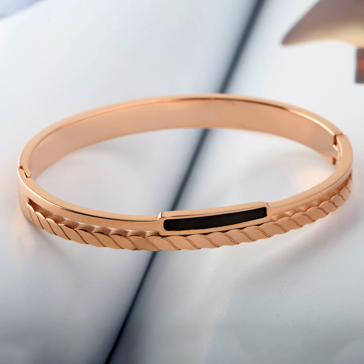 Rose Gold Titanium Steel Bracelet