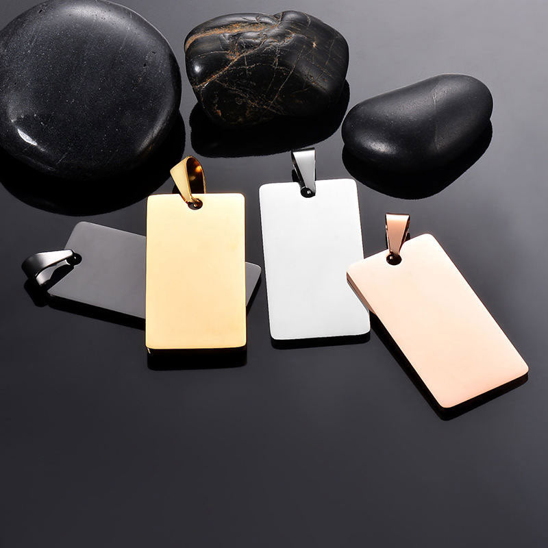 New Arrival Wholesale Customized Tarnish Free Stainless Steel Blank Necklace for Engraving