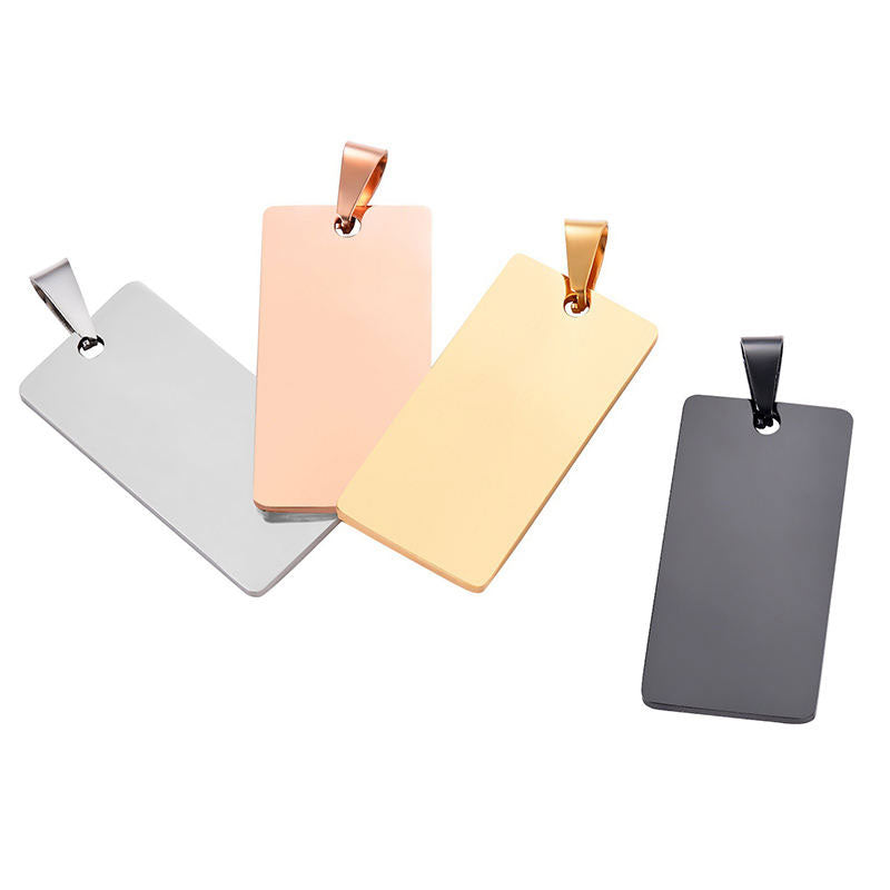 New Arrival Wholesale Customized Tarnish Free Stainless Steel Blank Necklace for Engraving