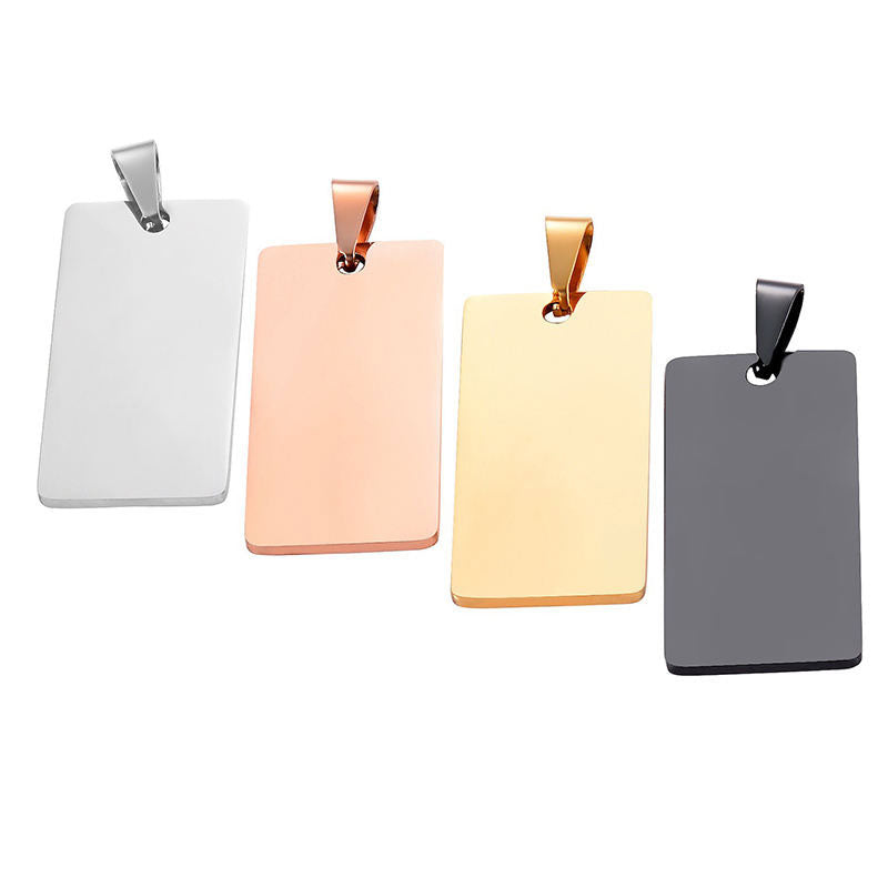 New Arrival Wholesale Customized Tarnish Free Stainless Steel Blank Necklace for Engraving