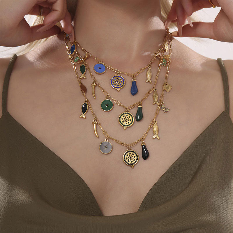 New Design Stainless Steel Charm Pendant DIY Necklace Pendant for Women