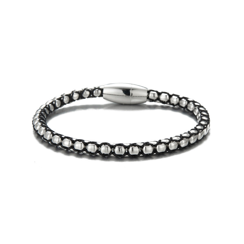 Cross-Border Woven Leather Bracelet